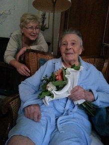 Unsere Personenbetreuerin, aus der Slowakei, Frau Helena Smutna und Frau Emma S.