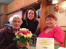 Unser Personenbetreuer, Frau Jolana Oriskova, Frau Anna B. und unsere Gebietsleiterin für die Steiermark, Mag. Susanne Jagsch